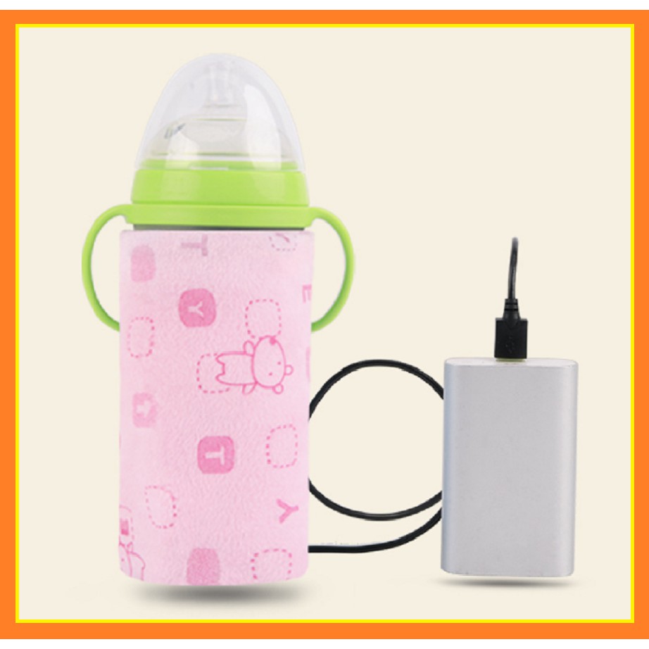 Túi Ủ Ấm Sữa , Giữ nhiệt bình sữa Dùng Cổng Sạc USB
