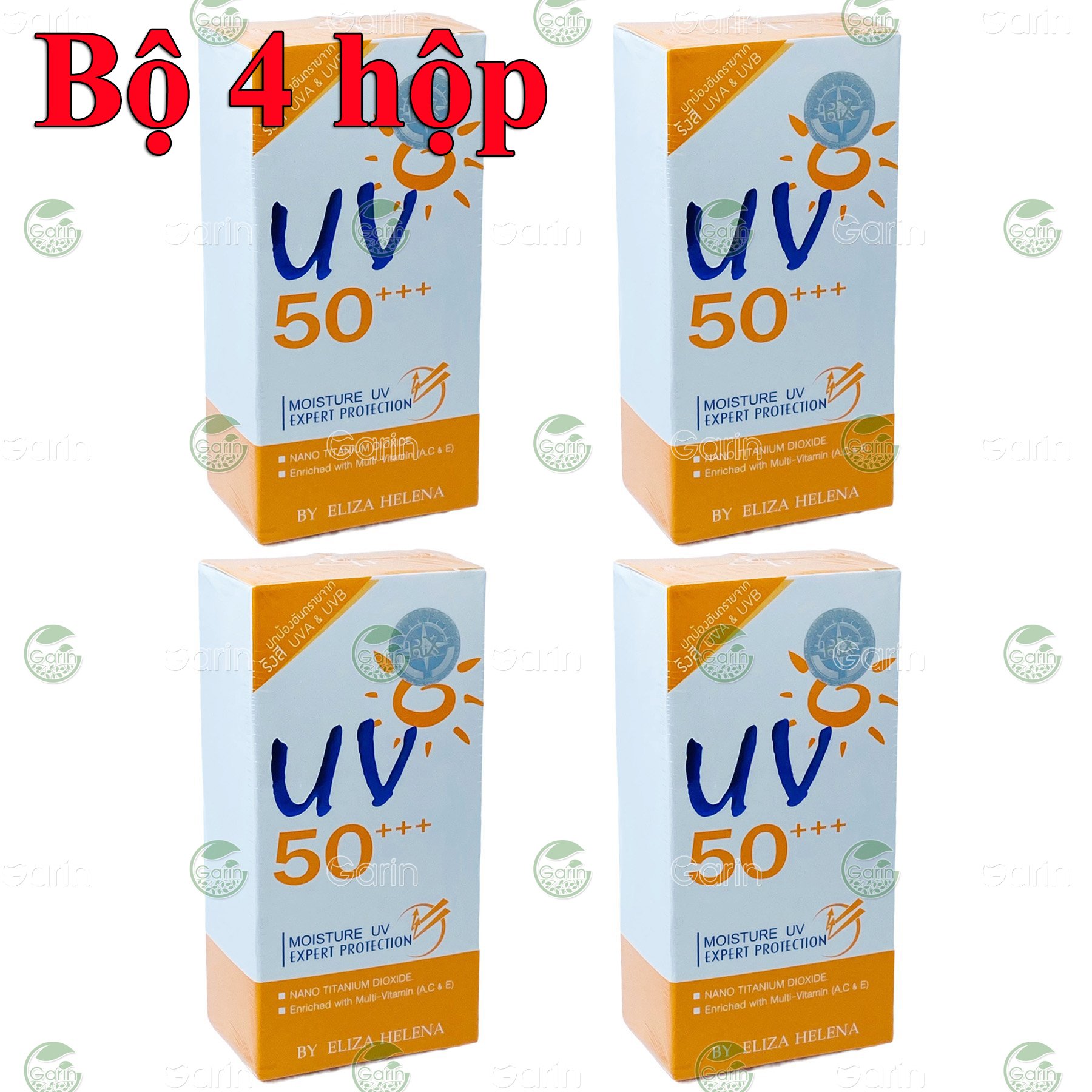 Bộ 4 hộp Kem chống nắng cho mặt và body Eliza Helena UV50+++ Thái Lan giúp chống nắng hiệu quả dưỡng ẩm cho da thích hợp với làn da Châu Á