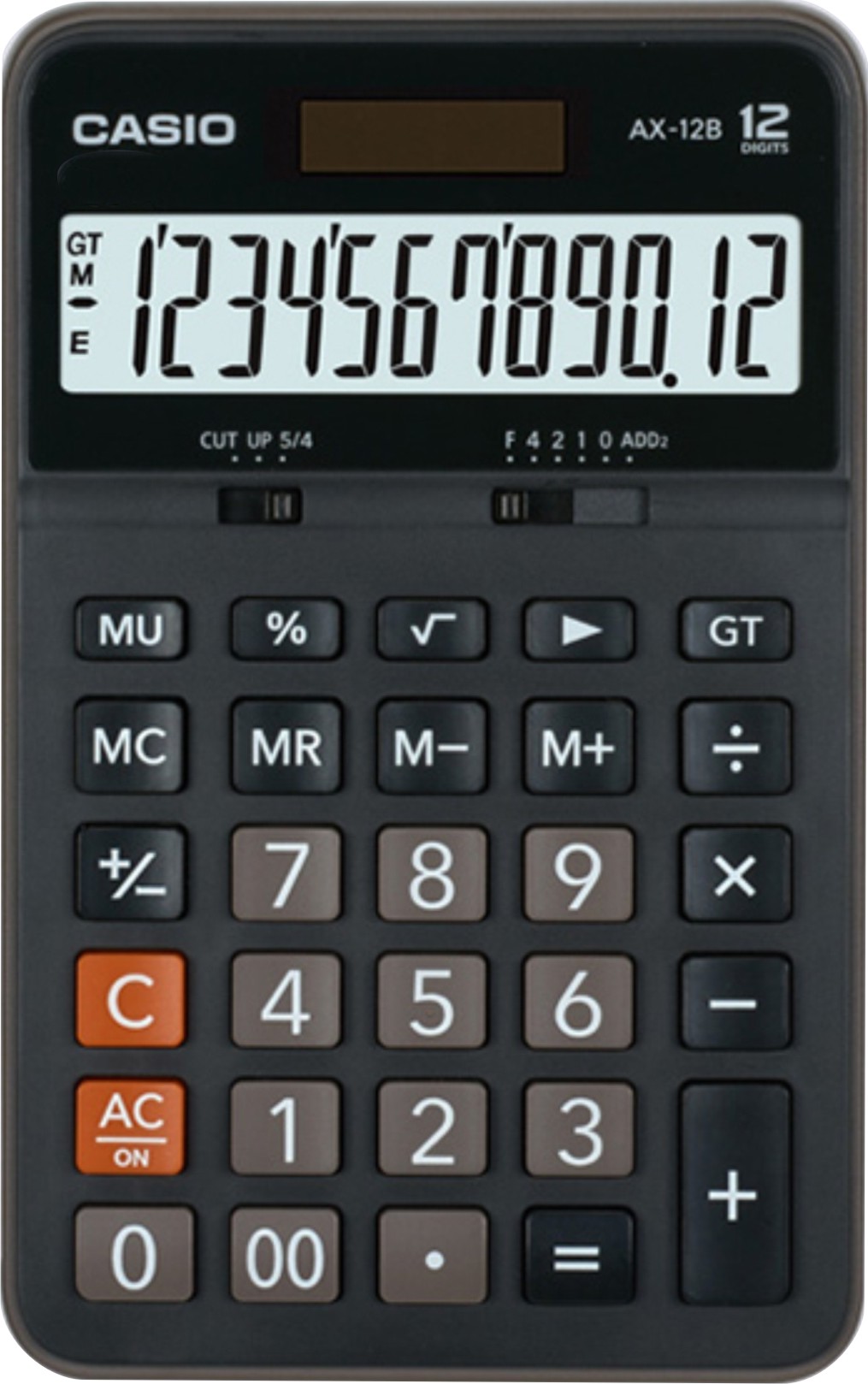 [HCM]Máy tính  văn phòng 12 số Casio AX-12B (Đen)