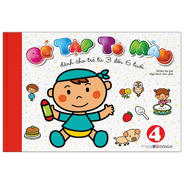 Fahasa - Bé Tập Tô Màu (3-6 Tuổi) - Tập 4