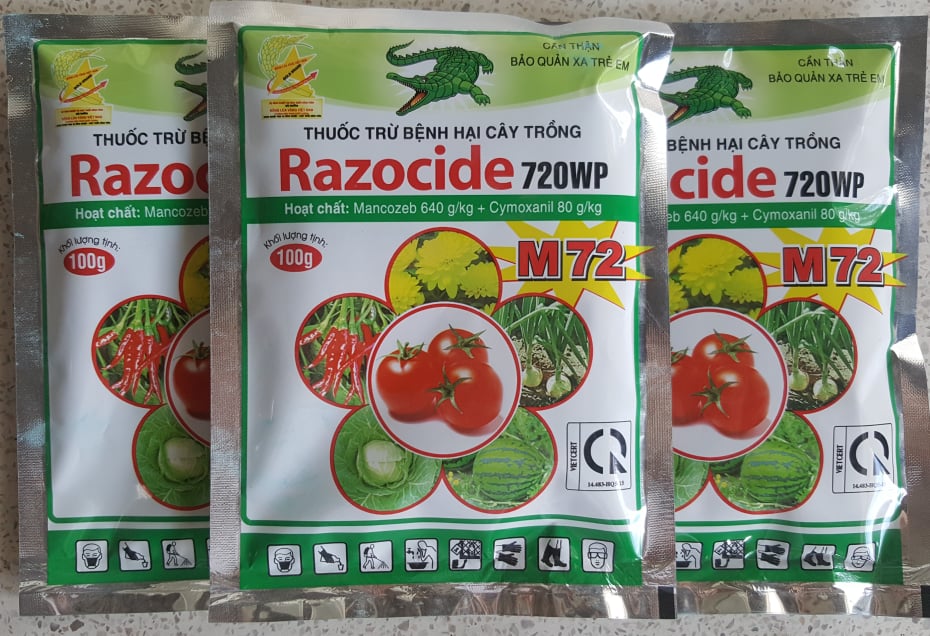 Thuốc trừ bệnh Razocide 720WP - gói 100g