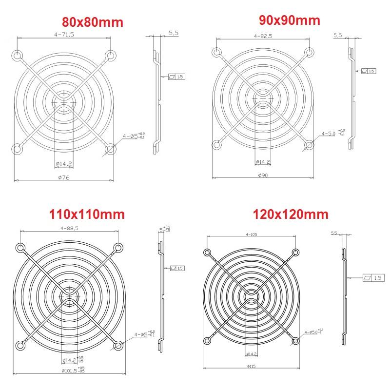 Lưới Bảo Vệ Quạt Tản Nhiệt 12x12Cm