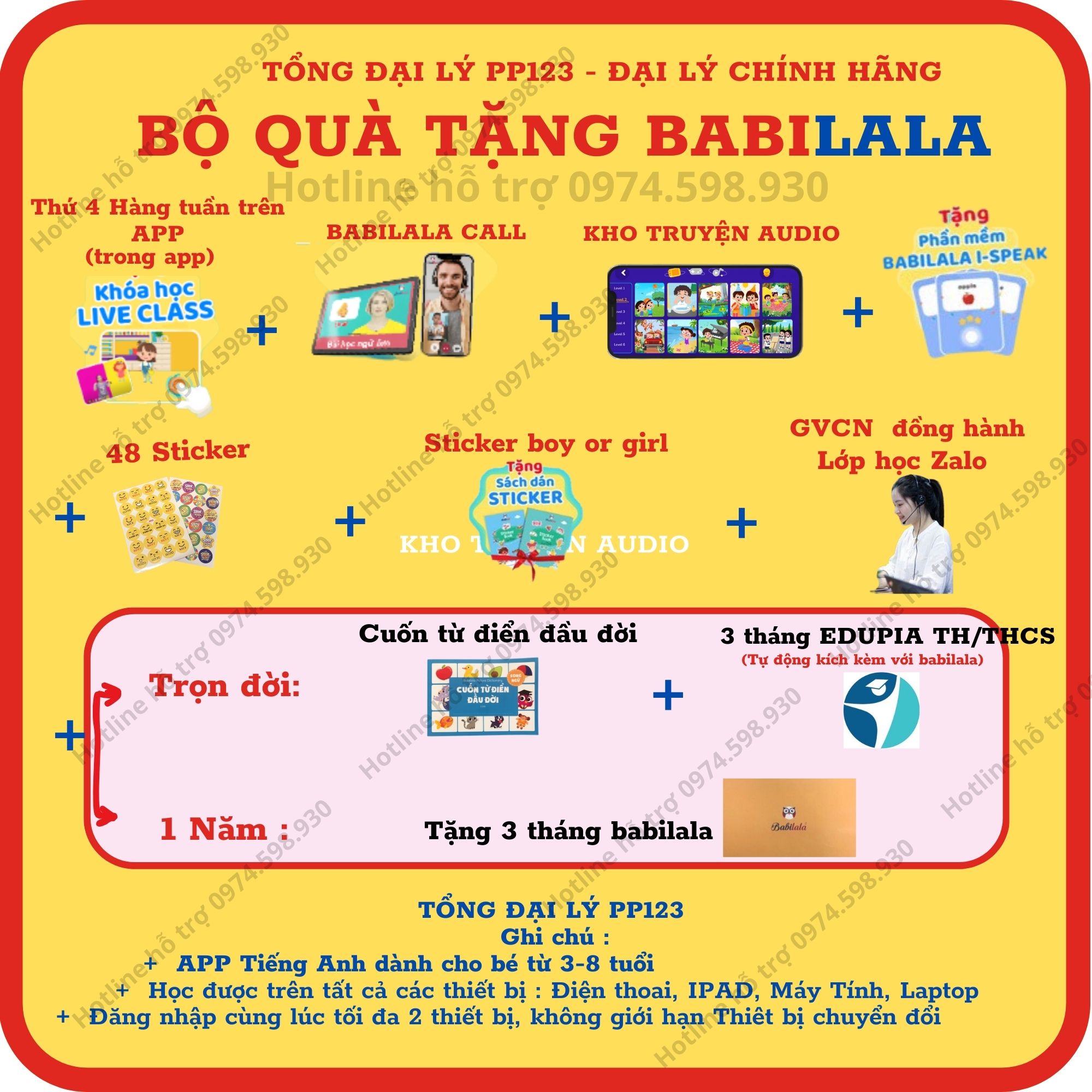 Combo Babilala và Babilala Math trọn đời