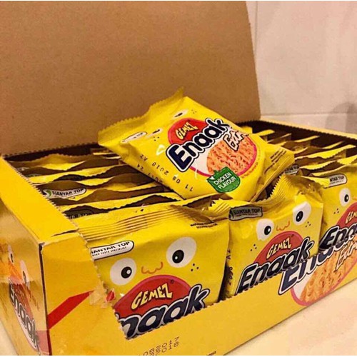 Thùng 24 gói mì Sack Enaak vị gà (30gr) vàng