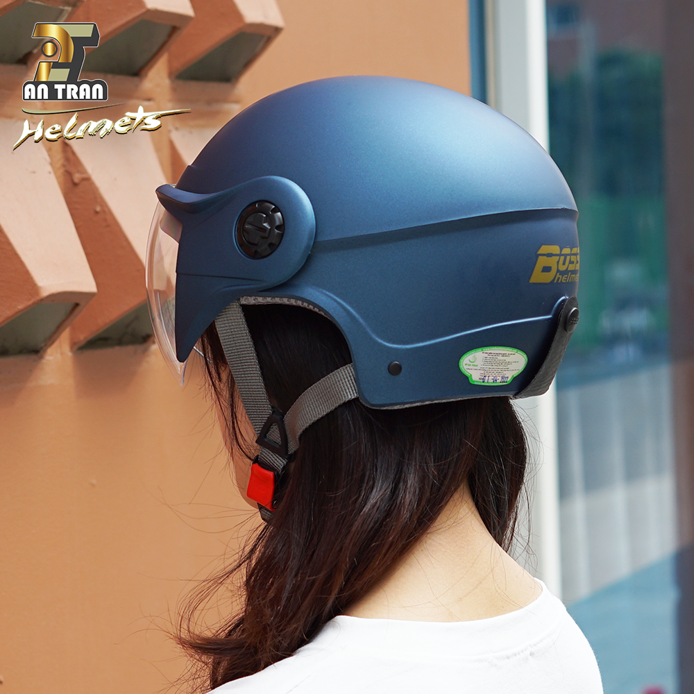 Nón Bảo Hiểm 1/2 Đầu Có Kính BOSS AT06