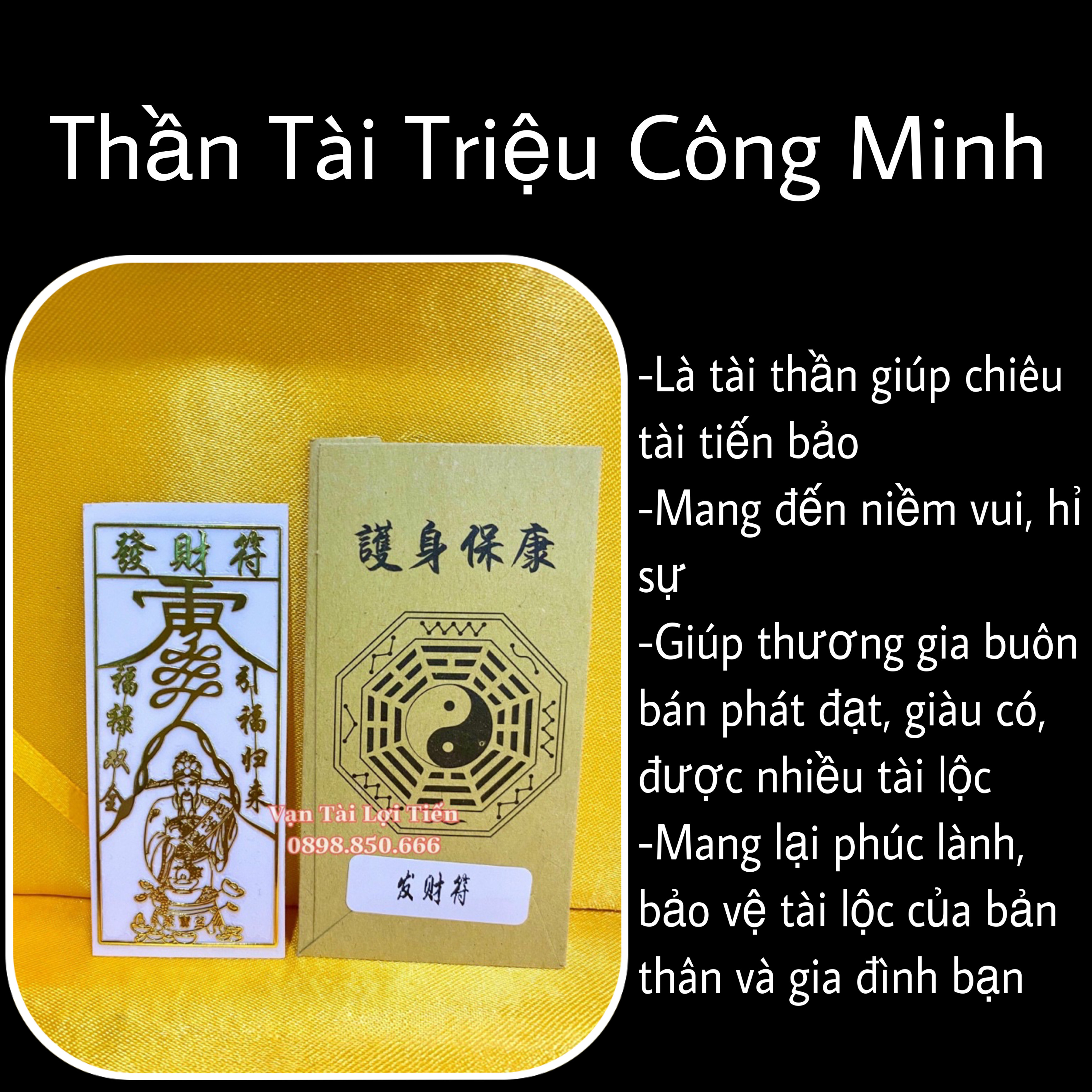 Linh Phù Dán Thần Tài Triệu Công Minh