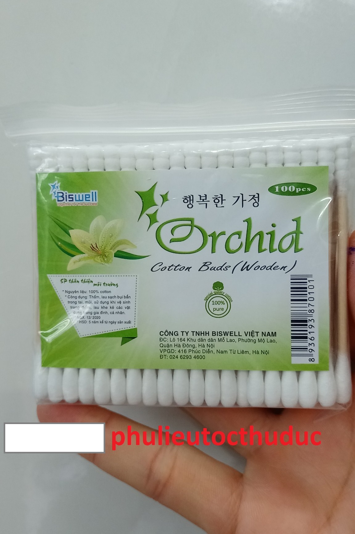 1 bịch tăm bông thân tre - phulieutocthuduc