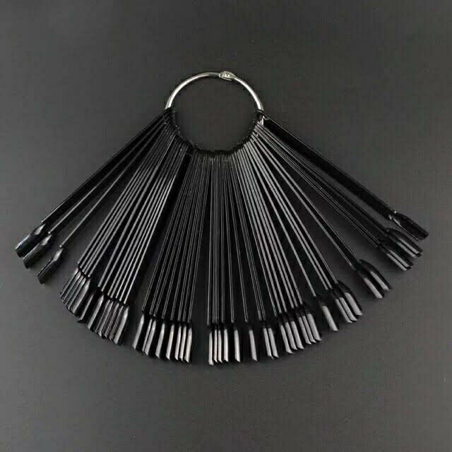 Móng que tập sơn 50 móng Đen,Đục,Trong