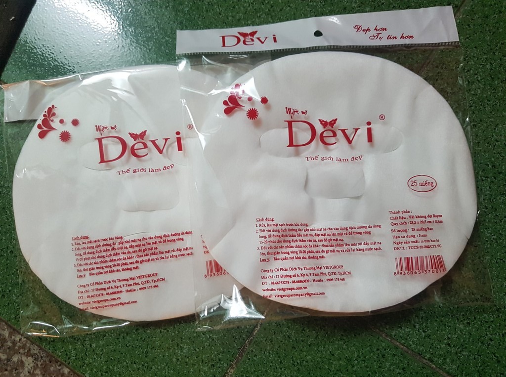 Mặt nạ giấy Devi (25 miếng)