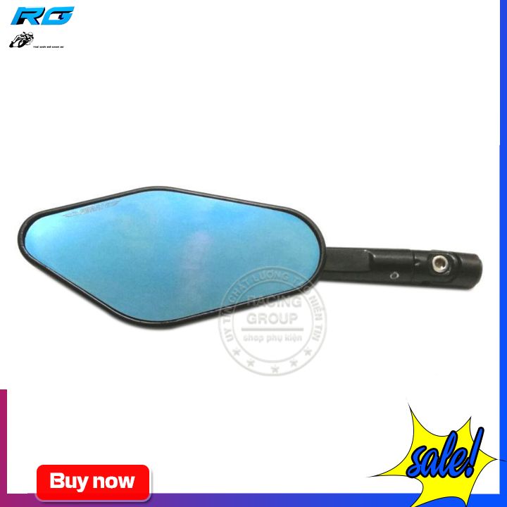 Gương chiếu hậu f5 1 cái trái đen gắn xe máy