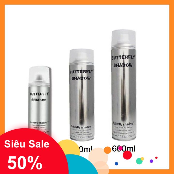 Gôm Xịt Tóc Butterfly 150ml/ 320ml/ 600ml