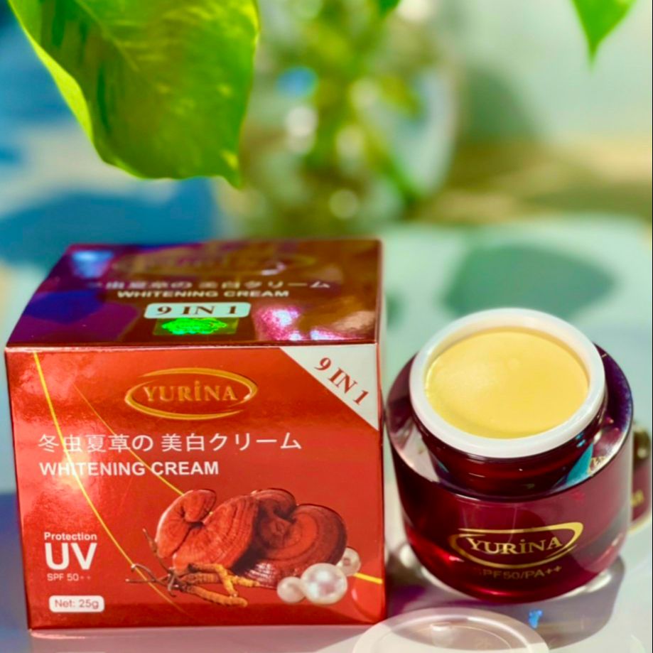 Kem Trắng Da YURINA Đông Trùng Hạ Thảo - Linh Chi, Ngọc Trai, Collagen 9 In 1 ( mẫu mới)