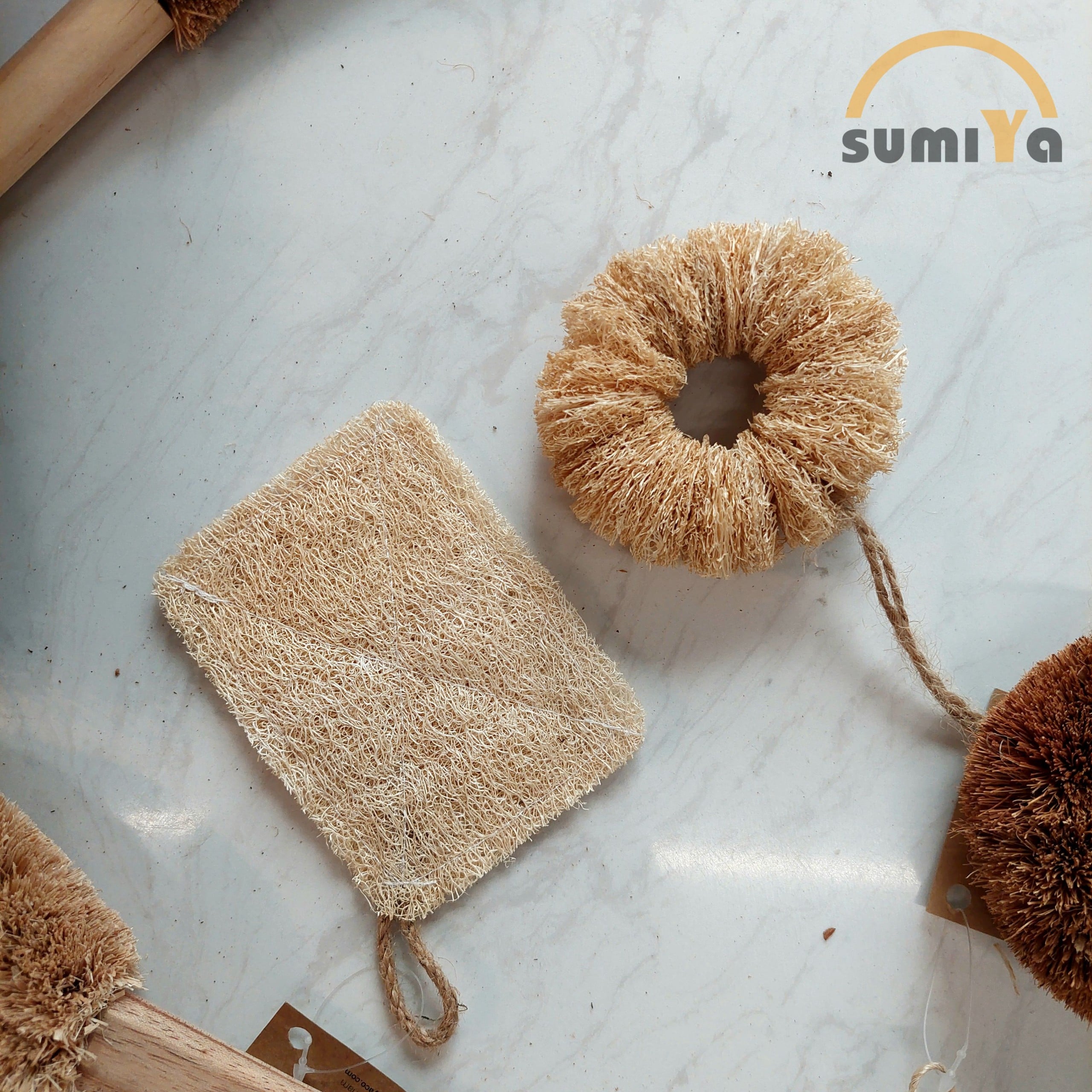 Miếng rửa chén xơ mướp tự nhiên SUMIYA
