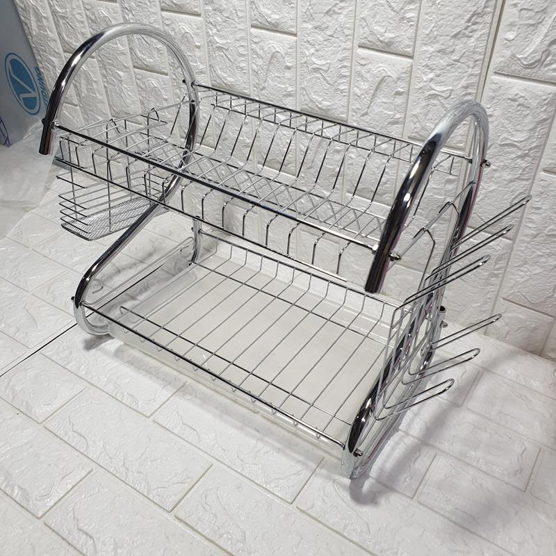 KỆ ÚP BÁT INOX 2 TẦNG