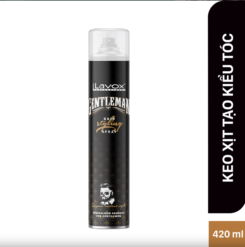Keo Xịt Tạo Kiểu Tóc Lavox Gentleman Tự Tin Tạo Mọi Kiểu Tóc