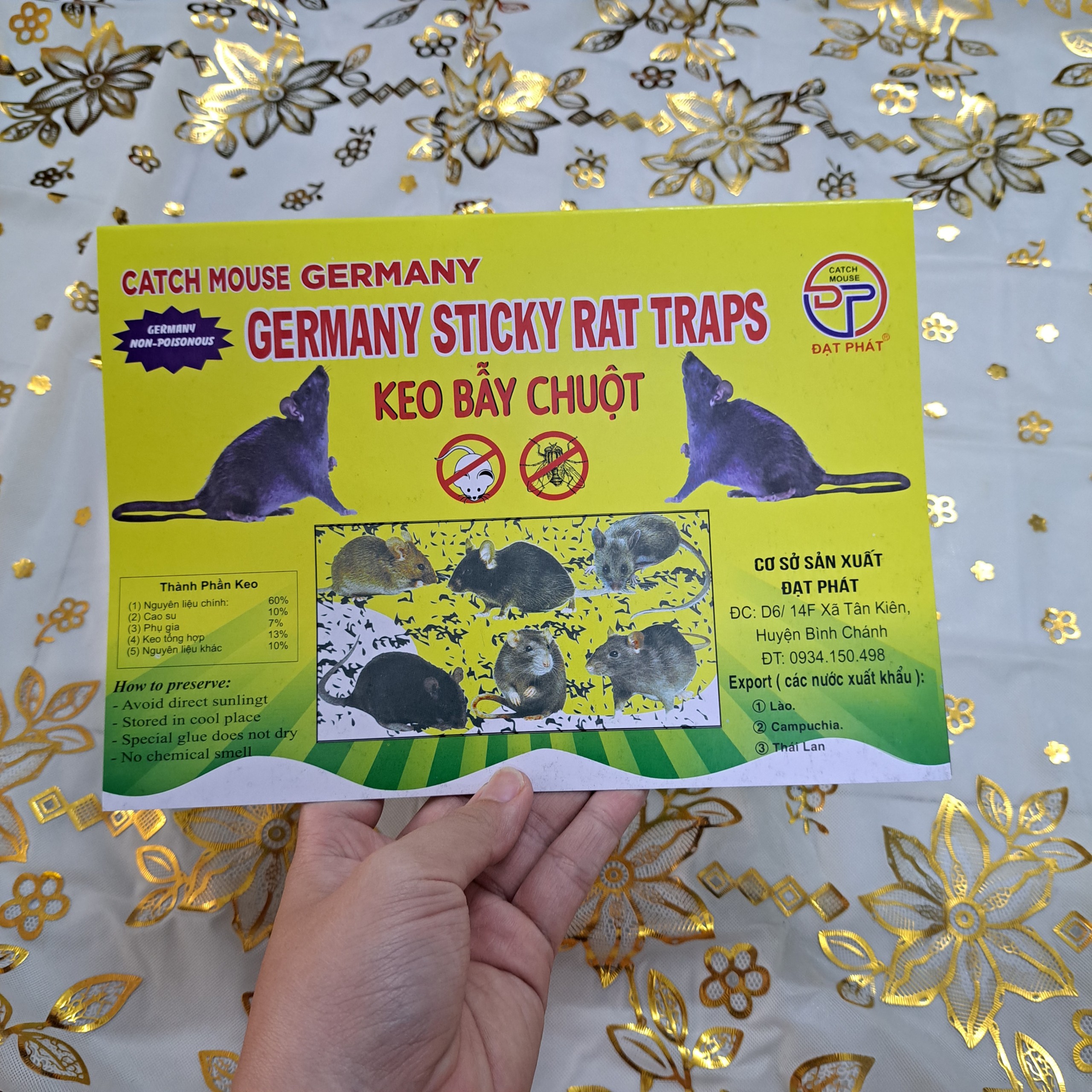 Combo 10 pieces glue traps, caught the mouse, mouse sticky mouse of DAT PHAT