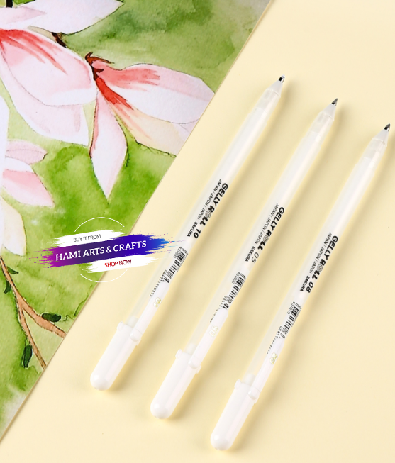 Bút Trắng Gelly Roll Sakura Full Nét (0.5-0.8-1.0)