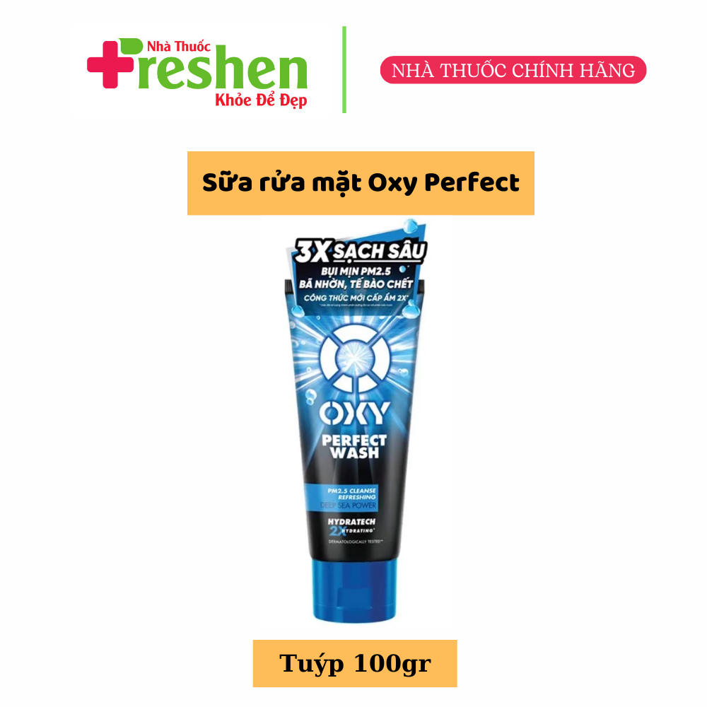 Kem sữa rửa mặt Oxy perfect wash 100g cực mát lạnh ngừa khuẩn mụn