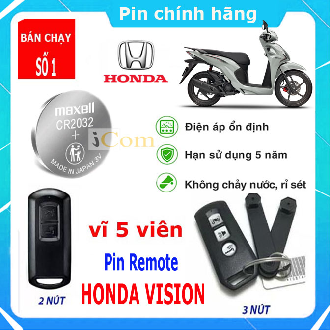 Pin chìa khóa xe vision