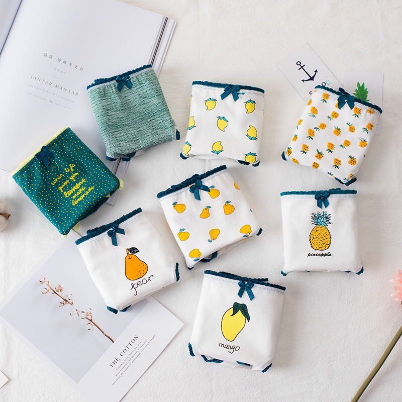 Combo 5 Quần Lót Cotton Cute Kháng Khuẩn MI866