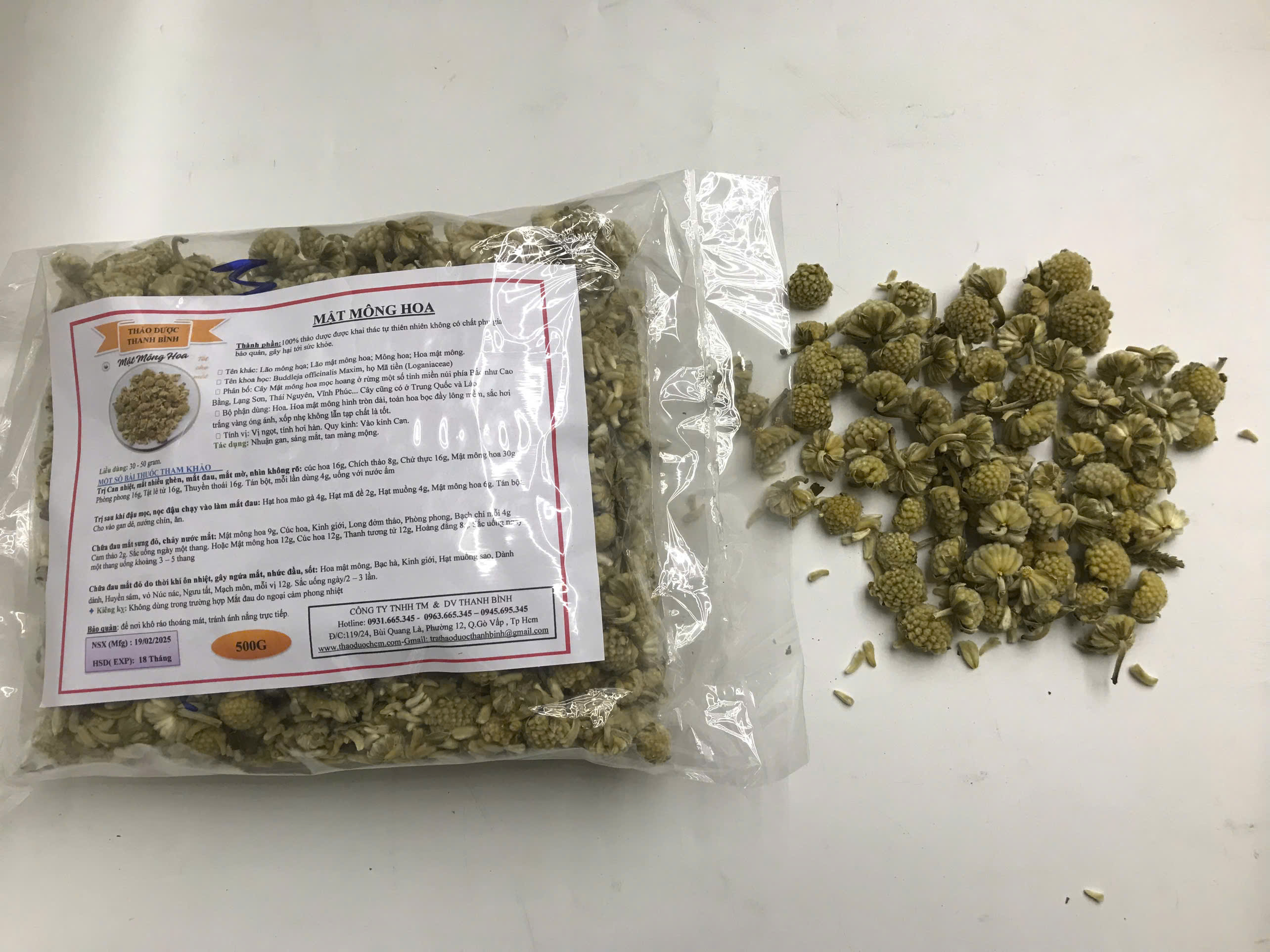 Mật Mông Hoa Khô 500g - Hàng Công Ty Loại 1