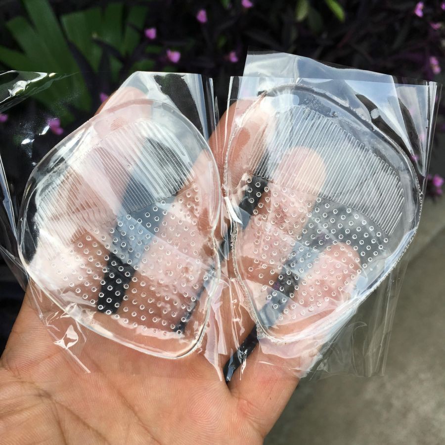 Bộ 2 miếng lót mũi giày silicon cao cấp - set 2 miếng lót giầy silicon cực êm chân