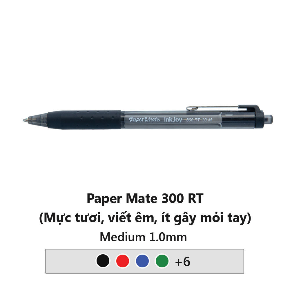 [HCM]Bút bi đầu bấm Paper Mate® InkJoy 300RT - 1.0mm