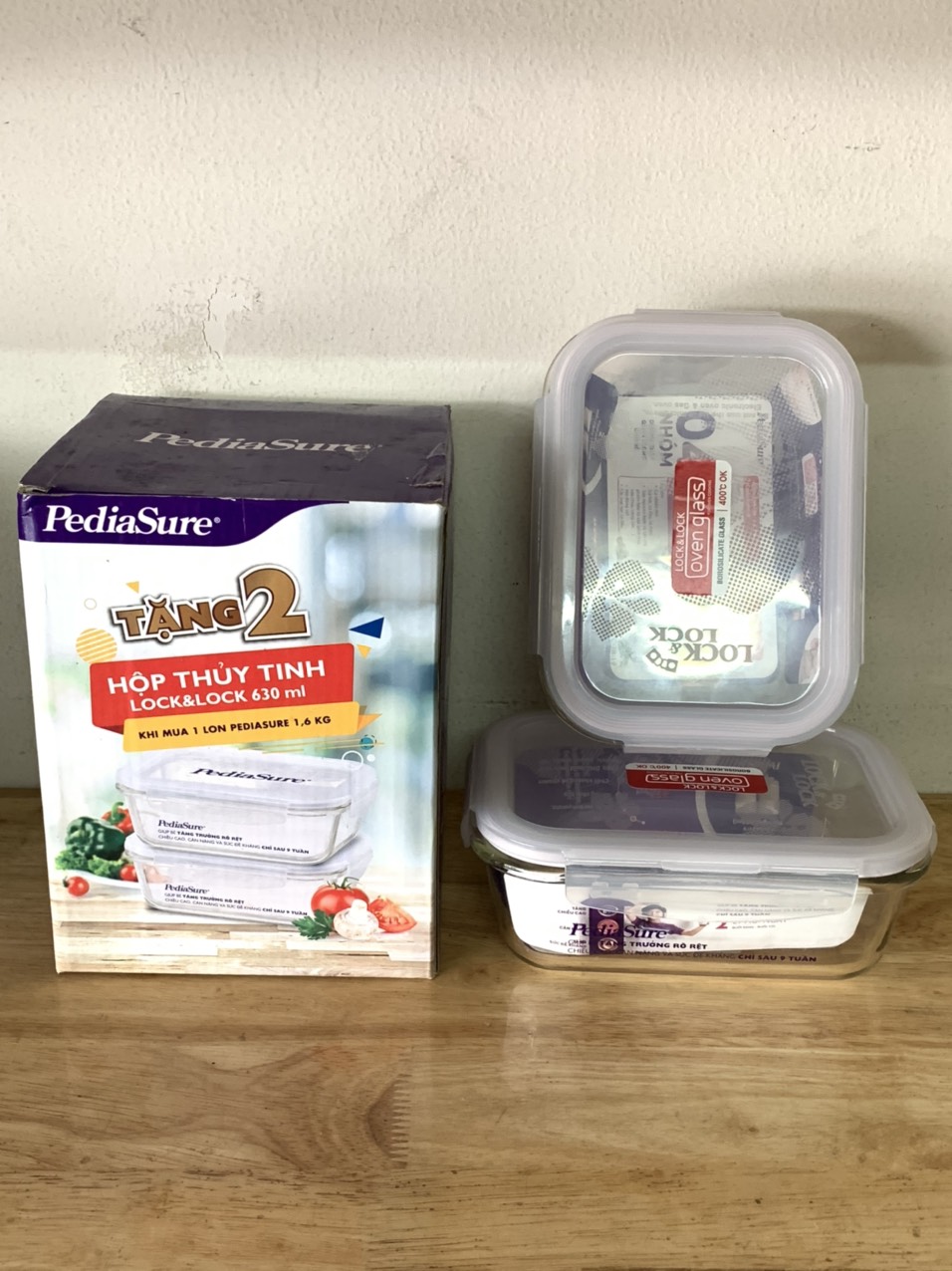 Thố thuỷ tinh Lock&lock 630ml (1 cái)