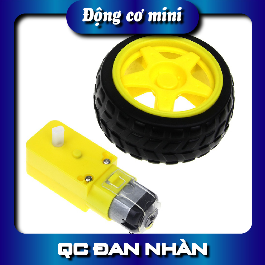 Động cơ giảm tốc và bánh xe cho xe mô hình