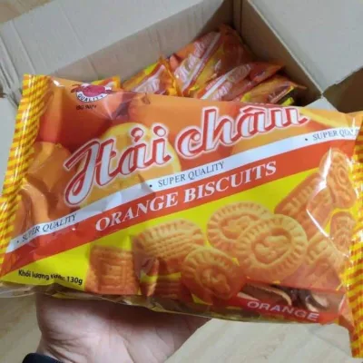 Combo 10 Gói Bánh Quy Cam Hải Châu Orange Biscutits 130g