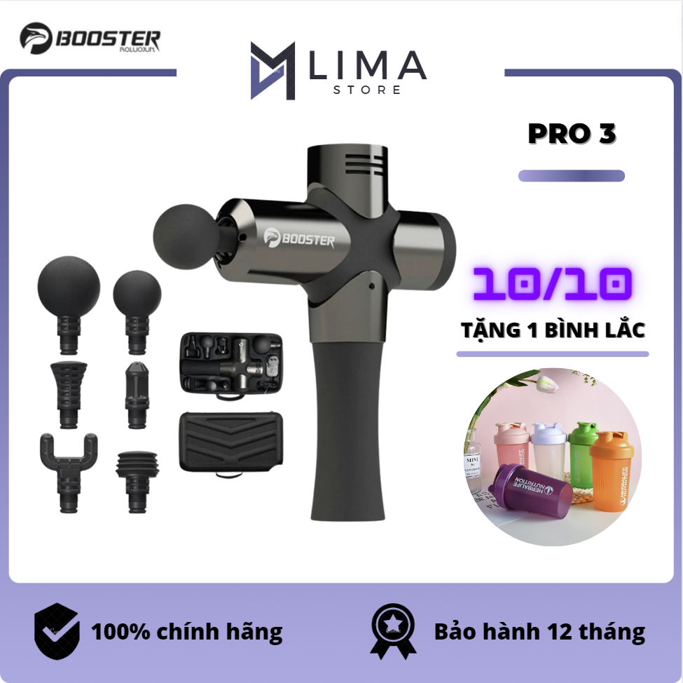 Máy Massage Cầm Tay Cao Cấp Booster Pro 3 -Máy Mát Xa Toàn Thân