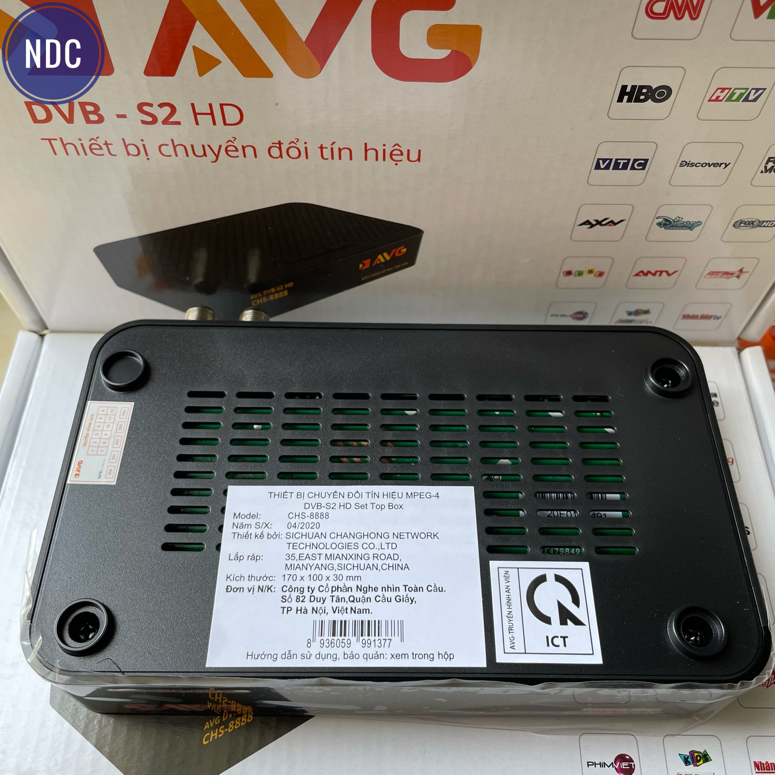 Bộ Đầu MobiTV AVG DVB-S2 HD (Có 8T, 12T TB) Dùng Chảo