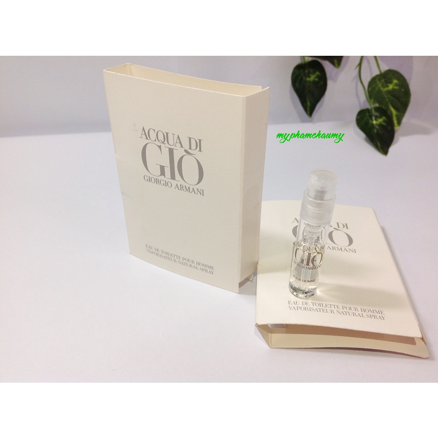 Mẫu Thử Vial Nước Hoa Nam Giorgio Armani Acqua Di Gio
