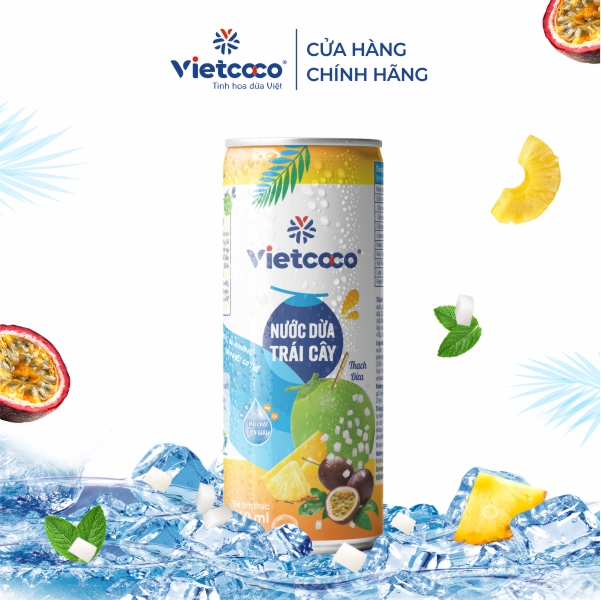 Nước dừa tươi trái cây Vietcoco 240ml