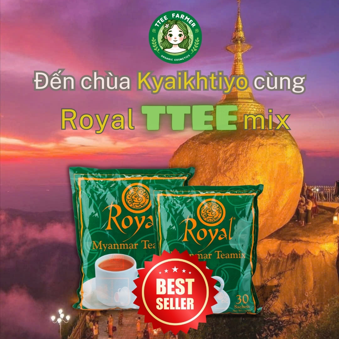 Combo 2 - Trà sữa tự pha hòa tan ROYAL MYANMAR  600g - CHÍNH GỐC - DATE 2027