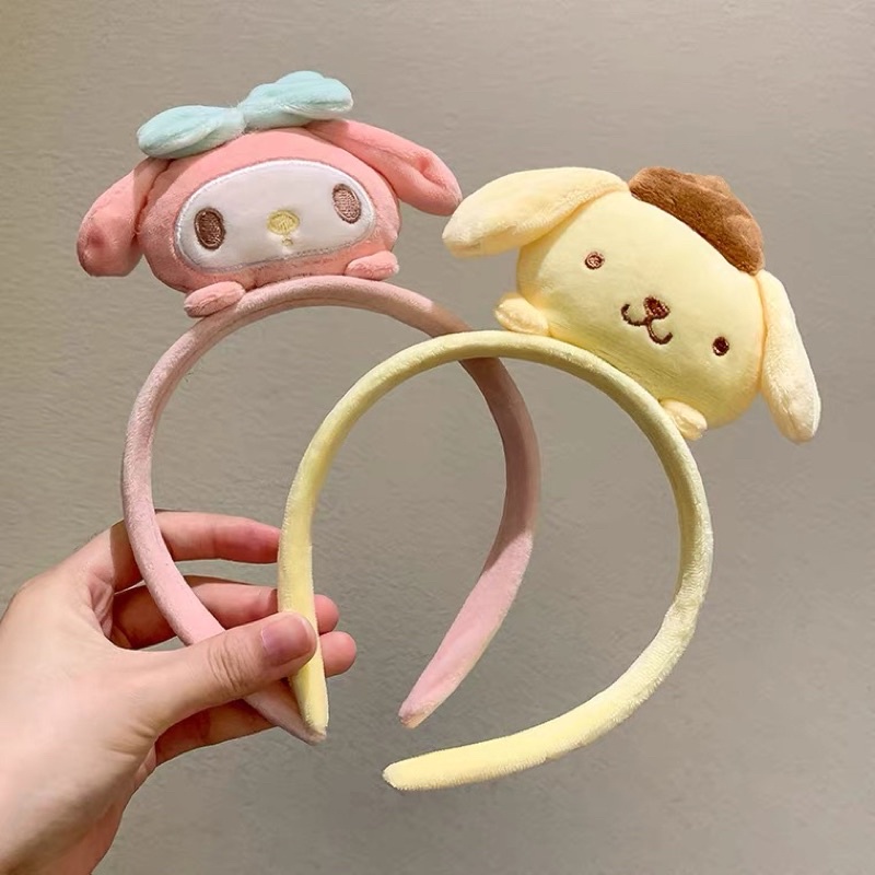 Cài tóc bờm tóc thú bông Sanrio Kuromi dễ thương