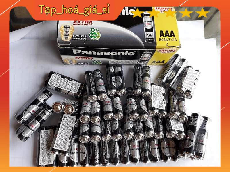 Combo 5 vỉ pin AAA Panasonic cacbon ( 1 vỉ 2 viên )