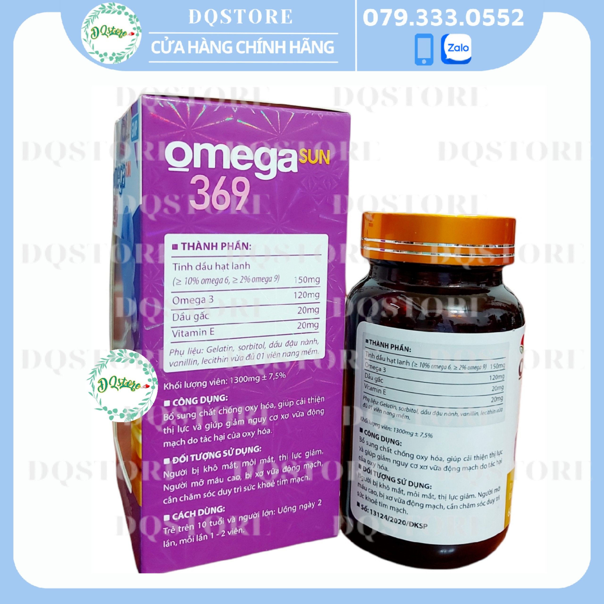 OMEGA SUN 369 - hộp 60 viên
