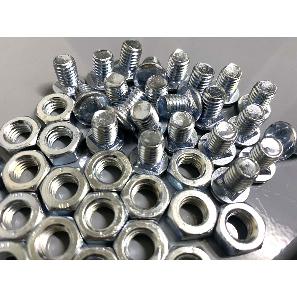 ( combo 50 con ốc -12mm) Ốc kệ sắt v lỗ đa năng