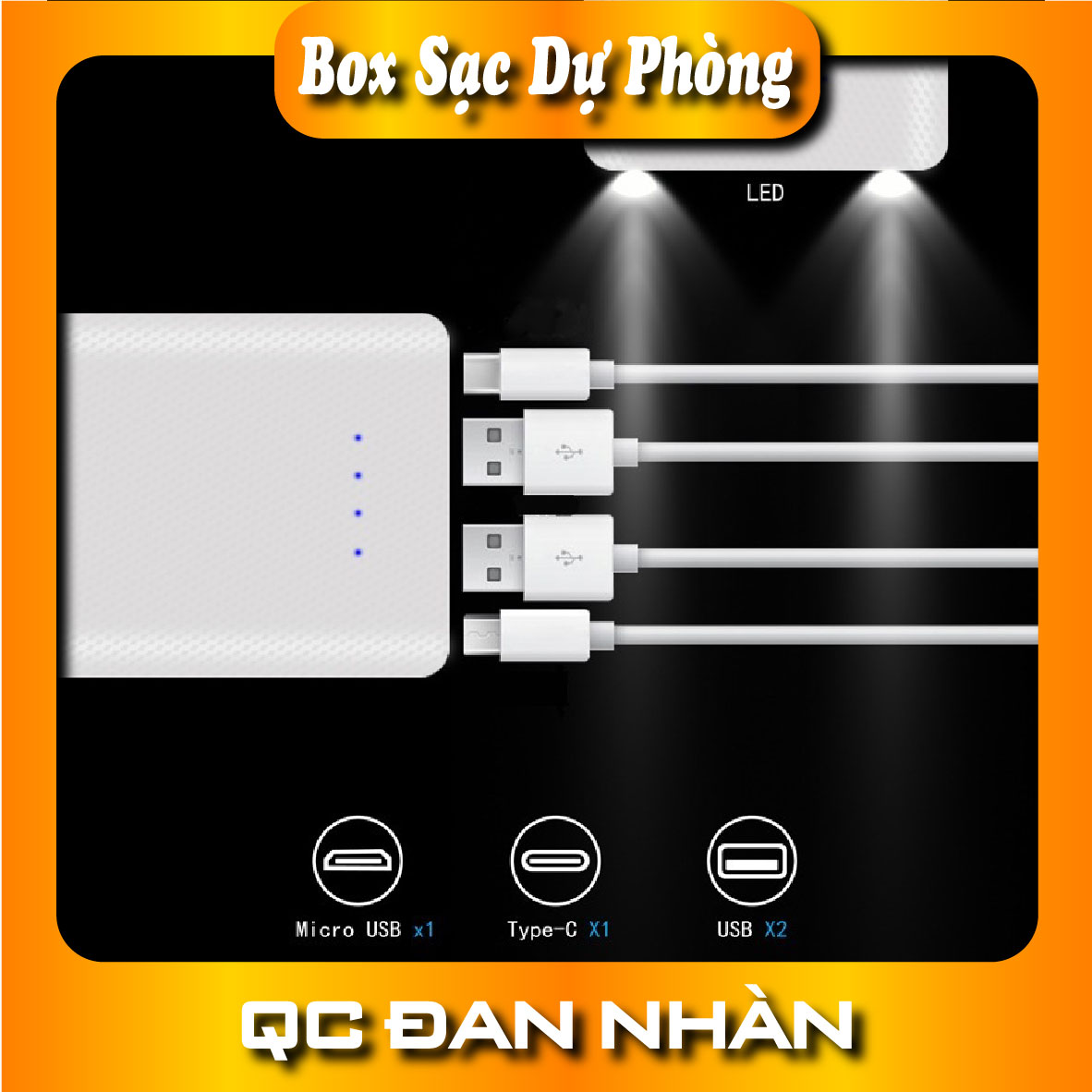 Box sạc dự phòng 8 cell KHÔNG KÈM PIN
