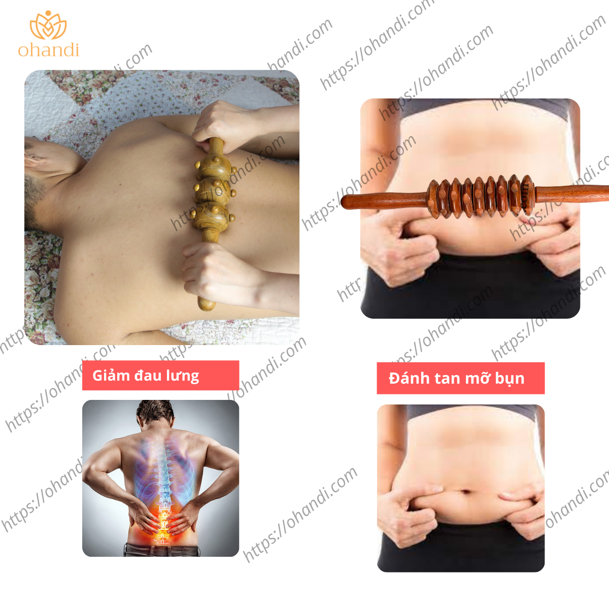 Cây Lăn Mát Xa Lưng Và Lăn Bụng