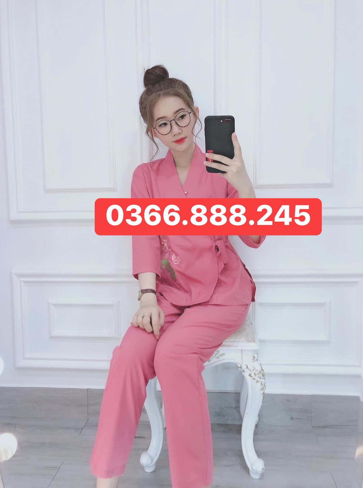 Mẫu kate cao cấp Pháp phục đi chùa K06