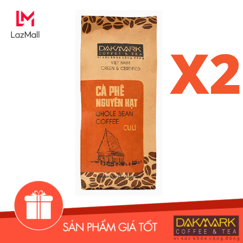 Combo x2 Cà phê Culi nguyên hạt DakMark 200g