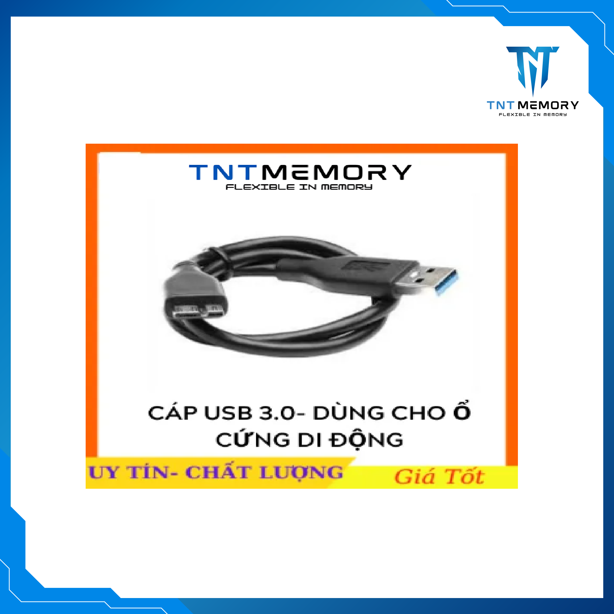 Dây Cáp USB 3.0 / 2.0 ZIN Dùng Cho Ổ Cứng Di Động (HDD BOX)
