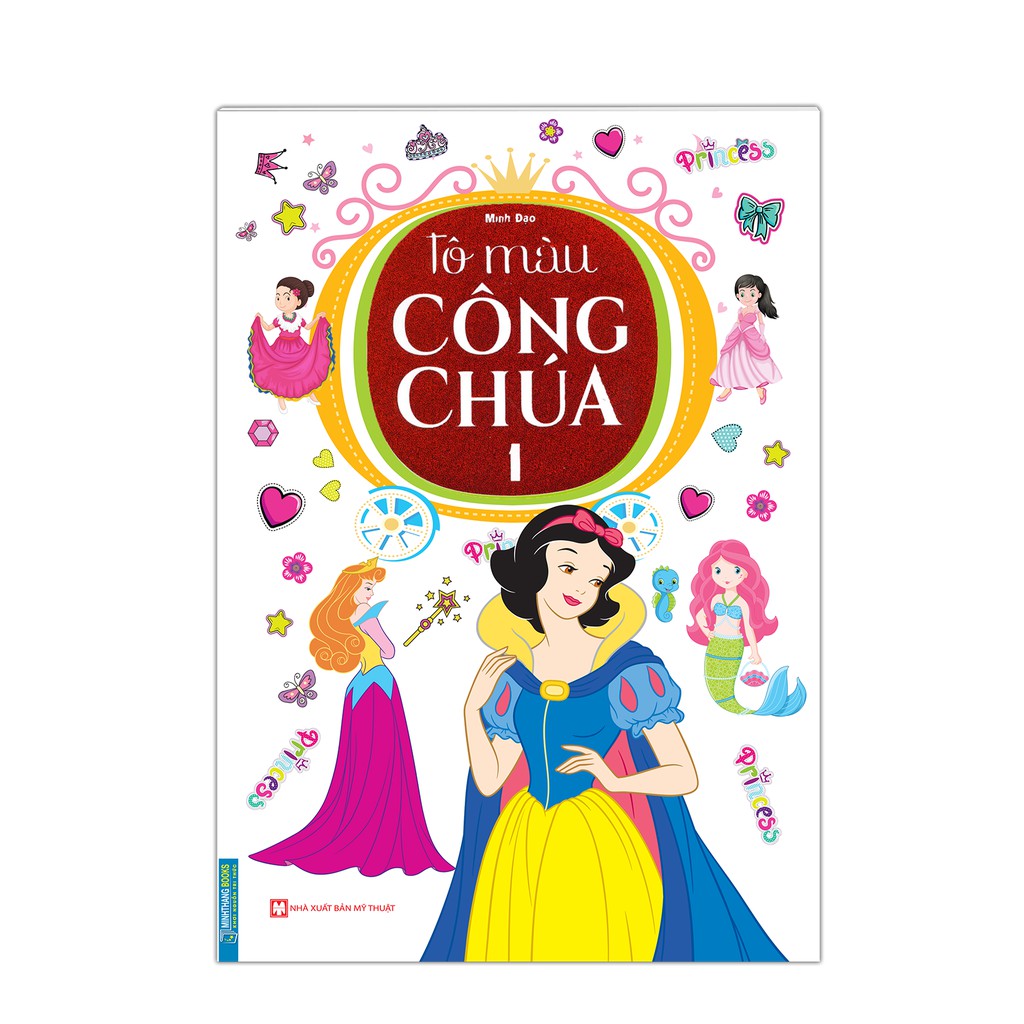 Sách - Combo Tô màu công chúa (trọn bộ 5 tập )