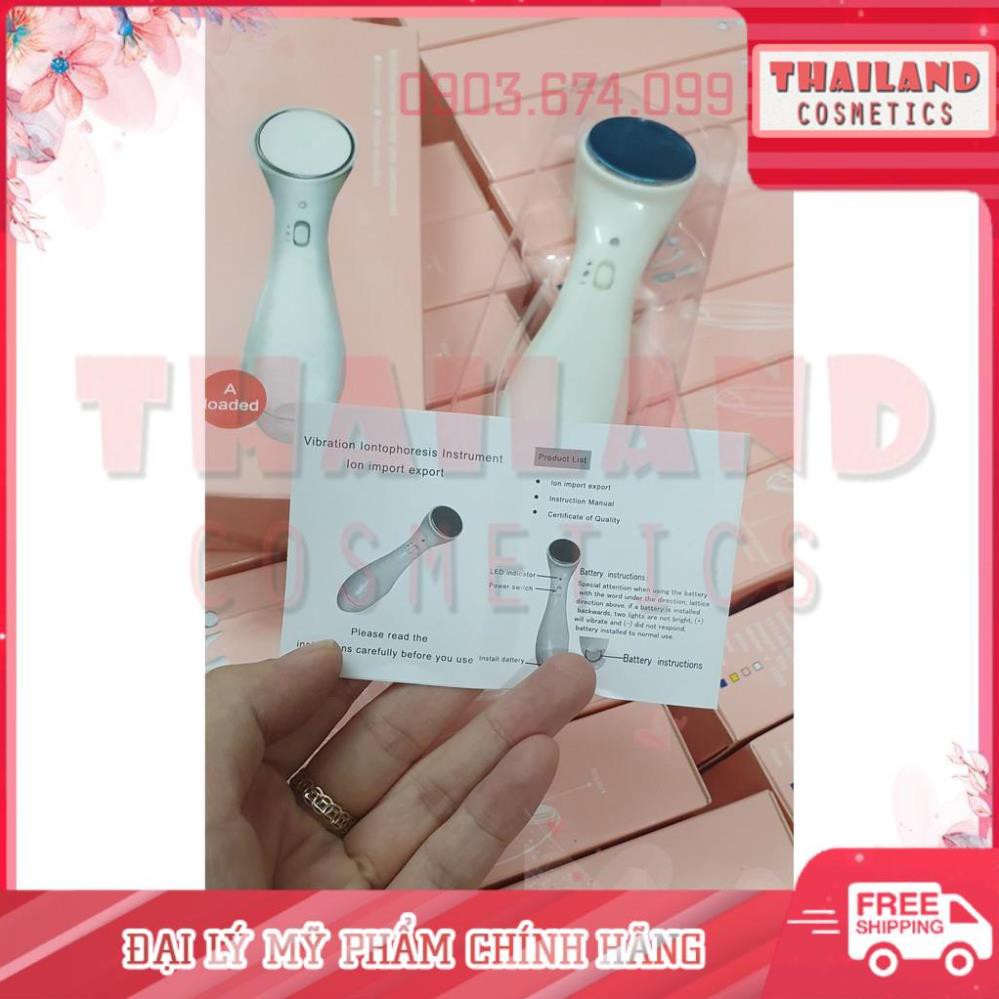 Thật 100% - Máy massage mặt bù ion, hỗ trợ hấp thu kem - 07.40