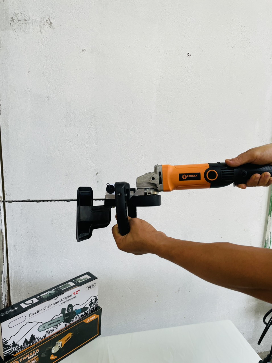 Combo máy mài kèm lưỡi cưa xích cắt cây