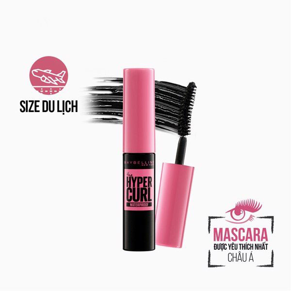 [GIFT] Mascara Maybelline New York Cong Mi Hypercurl 4.5ml - Đen