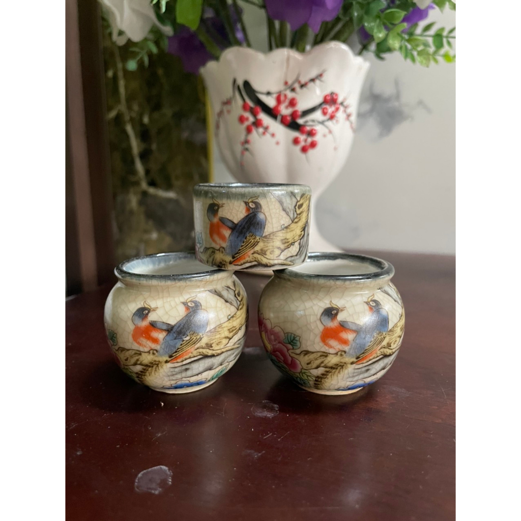 Cóng chim chào mào, Men rạn tàu