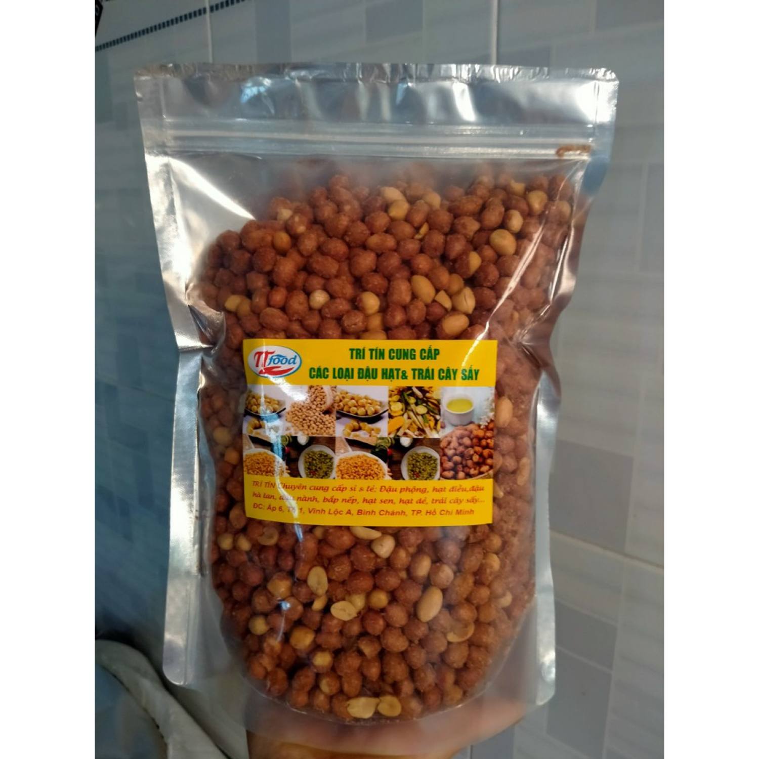 Đậu phộng rang tỏi ớt vị đậm đà vừa ăn